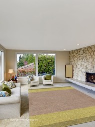 Chalet Beige Green Rug - Thumbnail - 2
