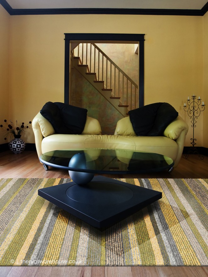 Novel Green Mix Rug - 2