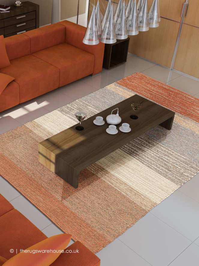 Himali Orange Mix Rug - 2