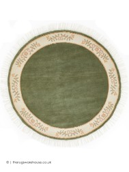 Gala Green Circle Rug - Thumbnail - 8