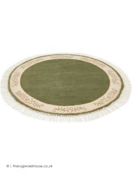 Gala Green Circle Rug - Thumbnail - 7