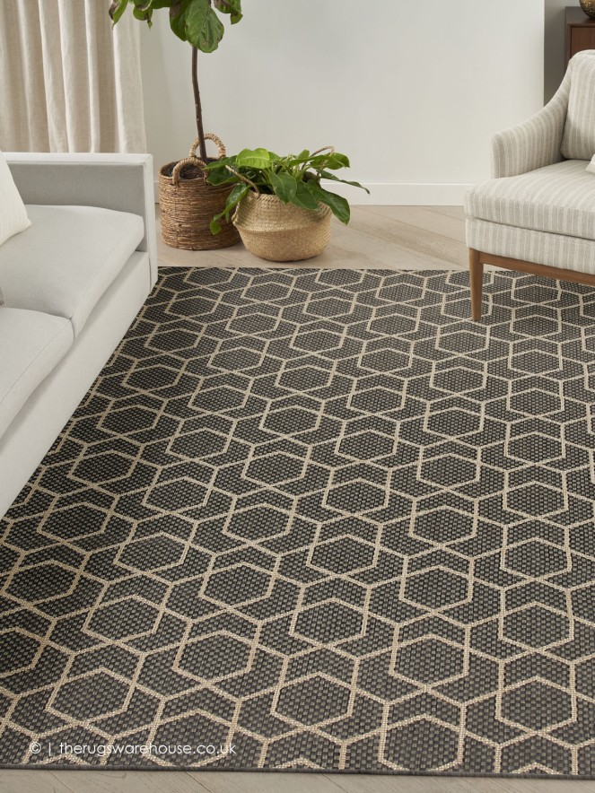 Horizon Geo Charcoal Rug - 3