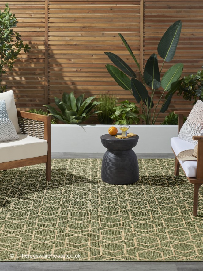 Horizon Geo Green Rug - 2