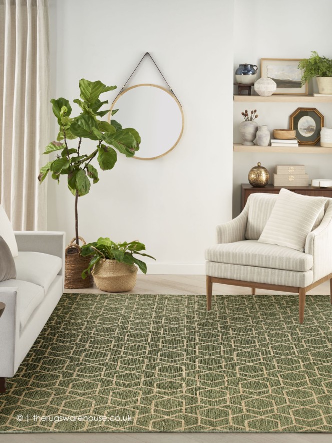 Horizon Geo Green Rug - 3