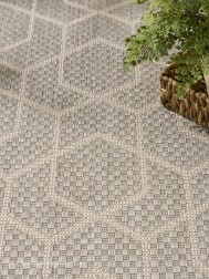 Horizon Geo Grey Rug - Thumbnail - 4