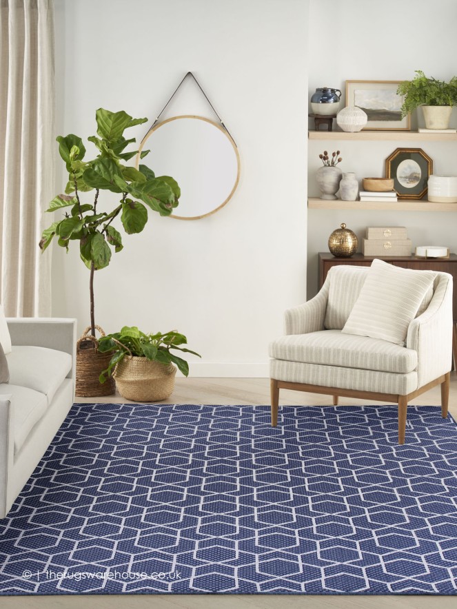 Horizon Geo Navy Rug - 3