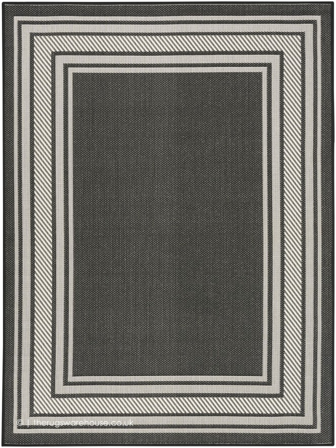 Horizon Border Black Rug - 6