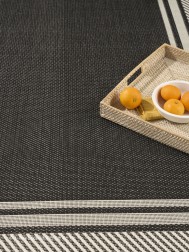 Horizon Border Black Rug - Thumbnail - 4