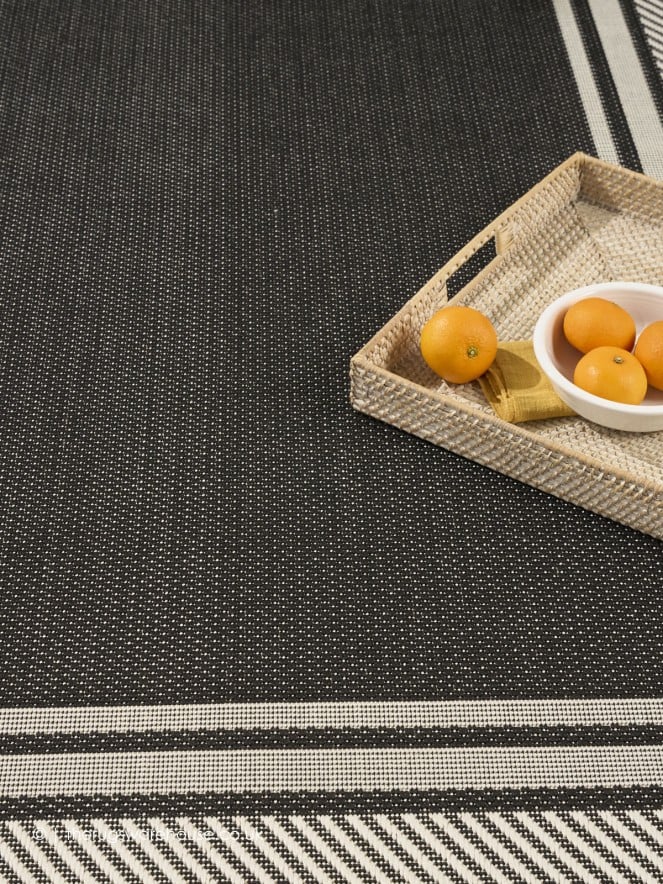 Horizon Border Black Rug - 4