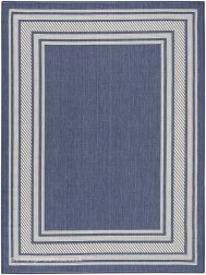 Horizon Border Navy Rug - Thumbnail - 6