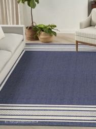 Horizon Border Navy Rug - Thumbnail - 3
