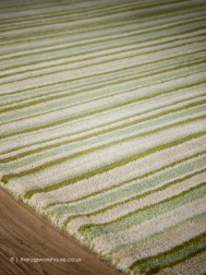 Fine Stripes Green Rug - Thumbnail - 4