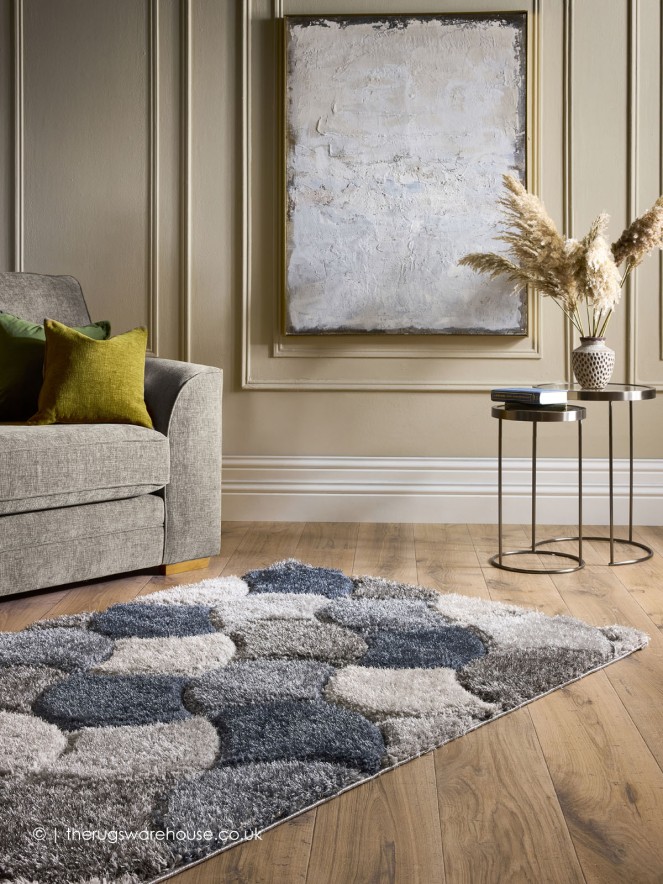 Scallop Navy Rug - 2