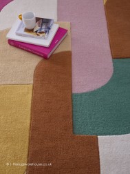 Retro Deco Pink Rug - Thumbnail - 2