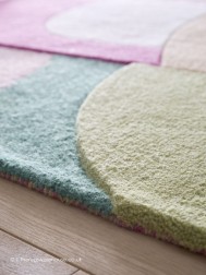 Retro Deco Pink Rug - Thumbnail - 3
