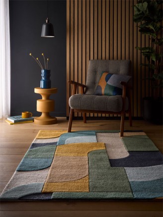 Retro Deco Blue