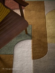 Retro Deco Tan Rug - Thumbnail - 3
