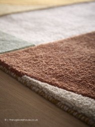 Retro Deco Tan Rug - Thumbnail - 4