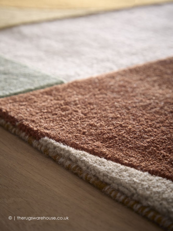 Retro Deco Tan Rug - 4