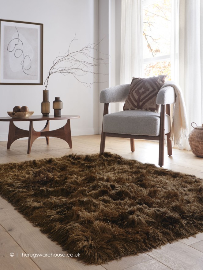 Glamour Deluxe Mocha Rug - 2