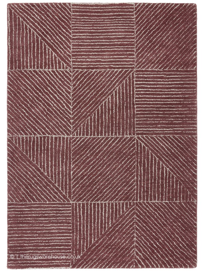 Geo Metric Berry Rug - 6