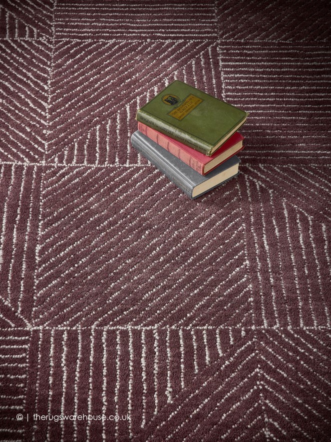 Geo Metric Berry Rug - 3