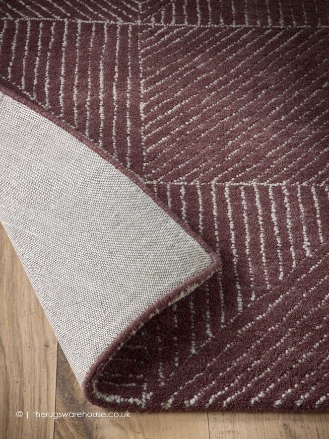 Geo Metric Berry Rug - 5