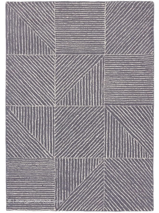 Geo Metric Charcoal Rug - 6