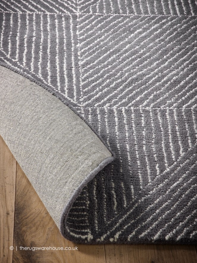 Geo Metric Charcoal Rug - 5