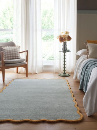 Scalloped Elsie Blue