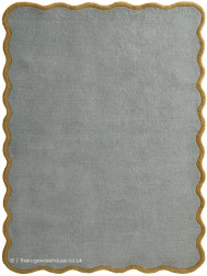 Scalloped Elsie Blue Rug - Thumbnail - 6