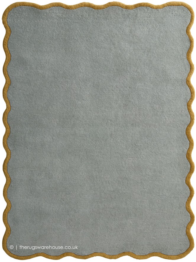 Scalloped Elsie Blue Rug - 6