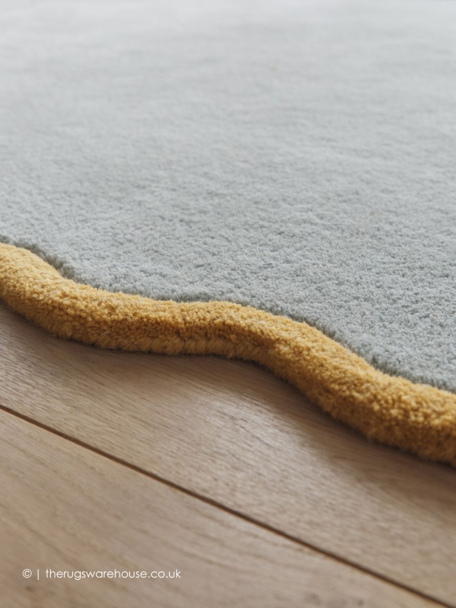 Scalloped Elsie Blue Rug - 4