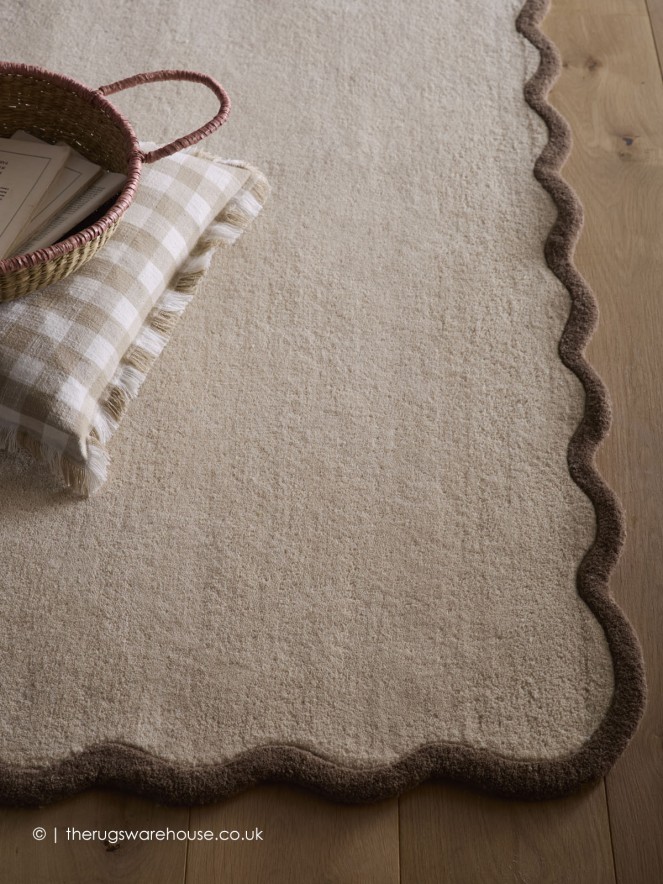 Scalloped Elsie Beige Rug - 3