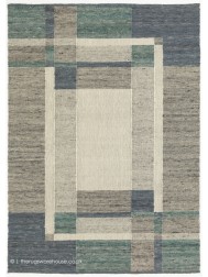 Artico Grey Aqua Rug - Thumbnail - 2