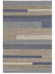 Tiko Lines Blue Rug - Thumbnail - 2