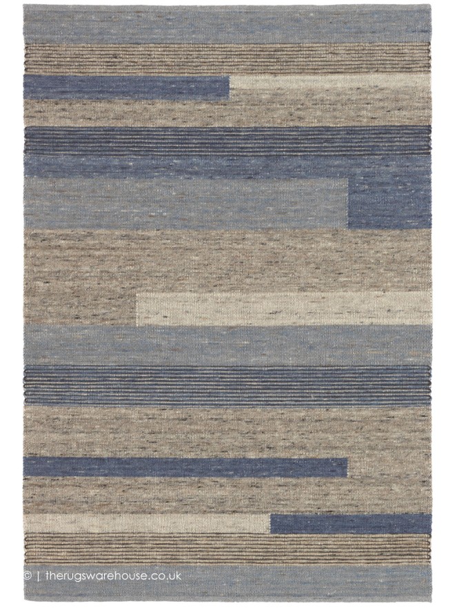 Tiko Lines Blue Rug - 2