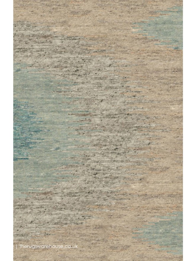 Gora Grey Teal Rug - 2