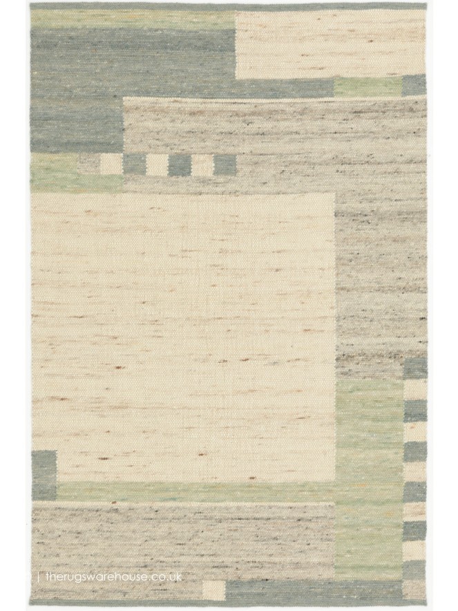 Nordiale Ivory Teal Rug - 2