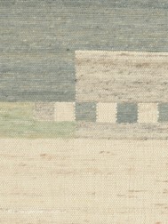 Nordiale Ivory Teal Rug - Thumbnail - 3