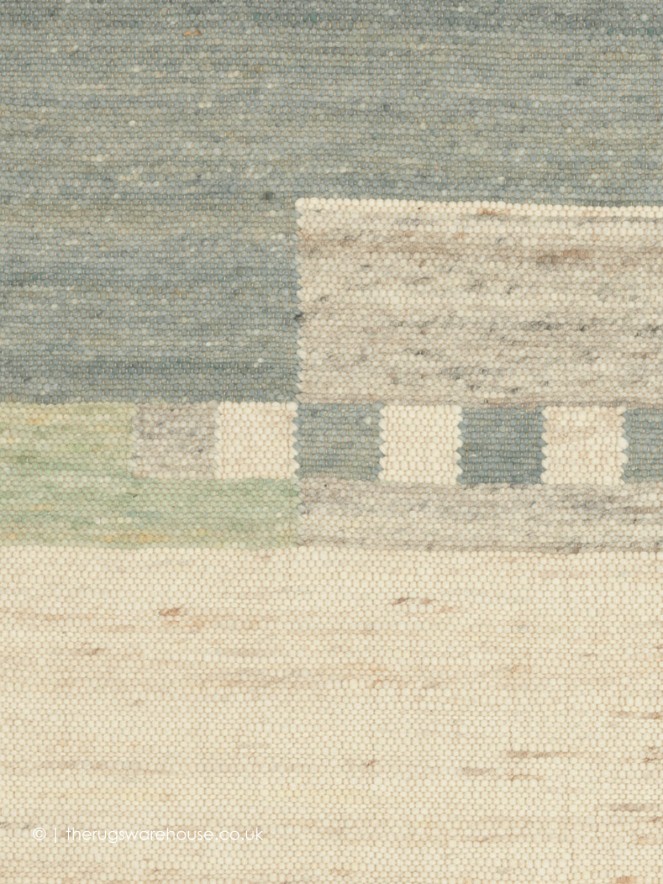 Nordiale Ivory Teal Rug - 3
