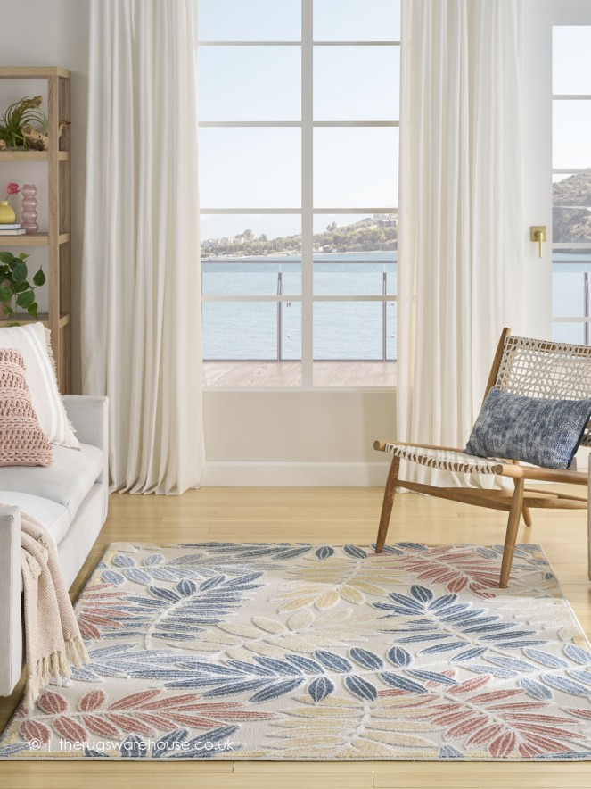 Aloha Ferns Ivory Rug - 3