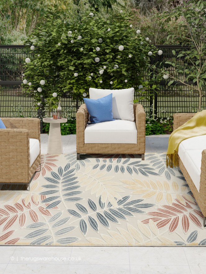 Aloha Ferns Ivory Rug - 4