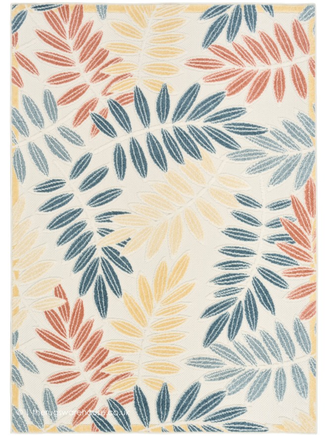 Aloha Ferns Ivory Rug - 9
