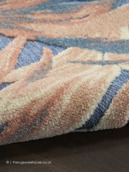 Aloha Leaves Blue Rug - Thumbnail - 8