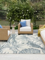 Aloha Leaves Ivory Rug - Thumbnail - 2