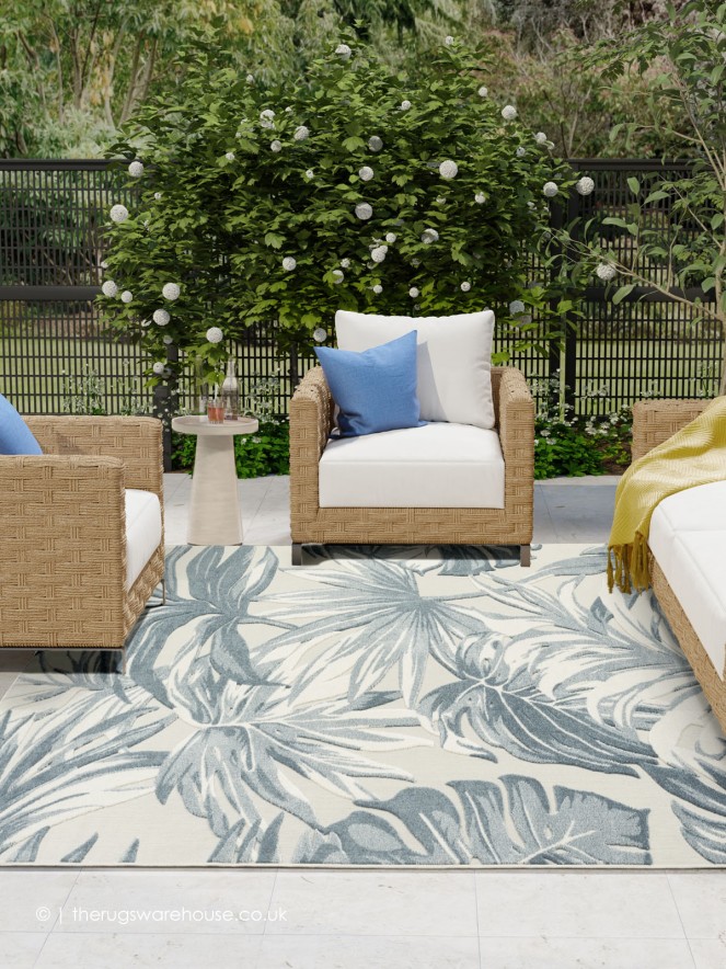Aloha Leaves Ivory Rug - 2