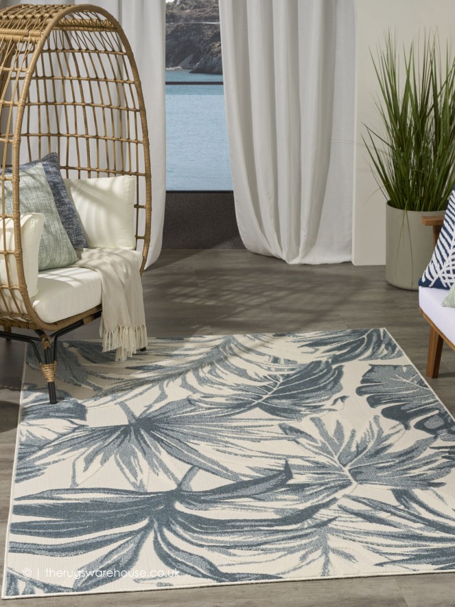 Aloha Leaves Ivory Rug - 3