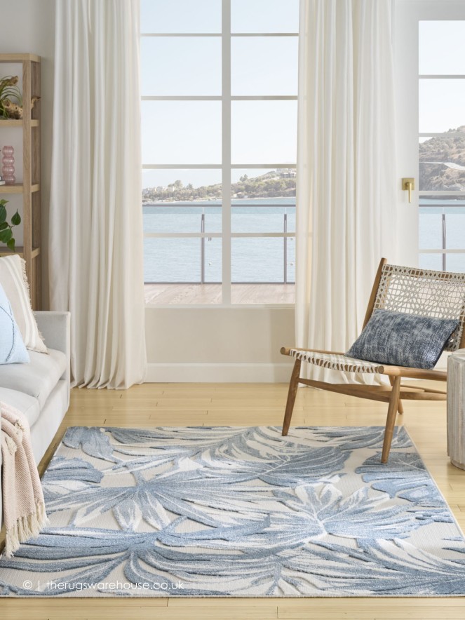 Aloha Leaves Ivory Rug - 5