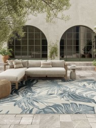 Aloha Leaves Ivory Rug - Thumbnail - 4